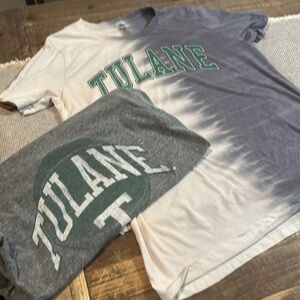 Gameday Couture tye-dye women’s tshirt, size M. Tulane. Includes Retrobrand tee